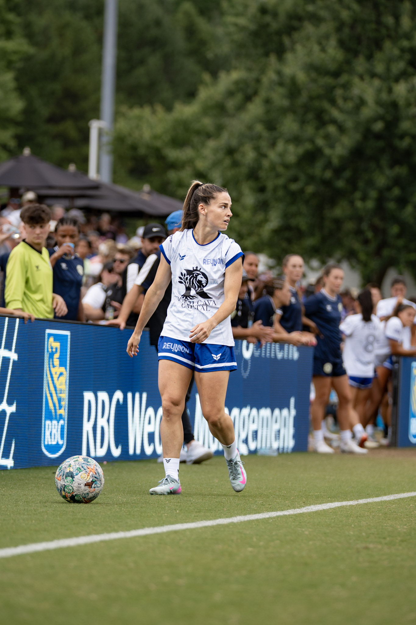 Hanna Barker on the field